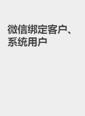 微信绑定客户、系统用户-lvwj