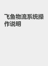 飞鱼物流系统操作说明-wangtt